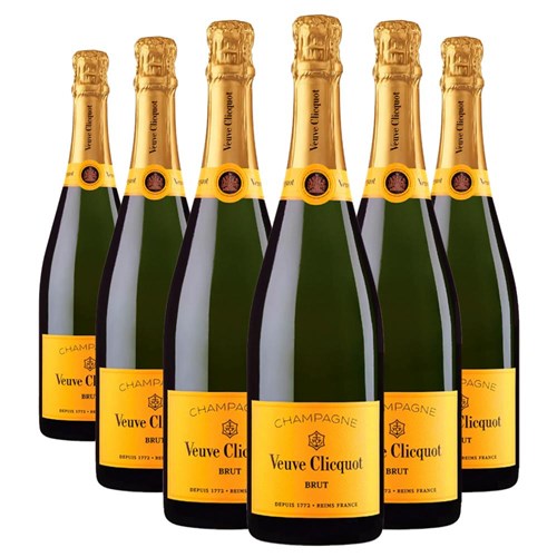 Crate of 6 Veuve Clicquot Brut Yellow Label Champagne 75cl